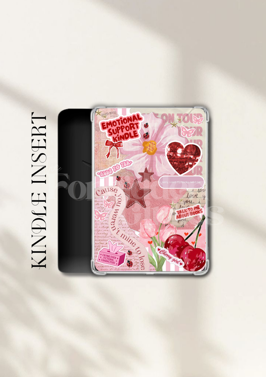Pink Emotional Support Kindle Insert