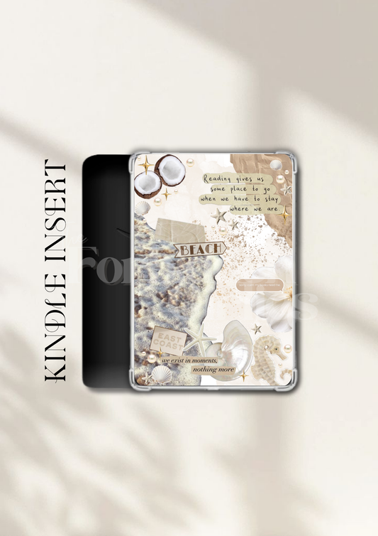 Clean Girl Coastal Vibes Kindle Insert