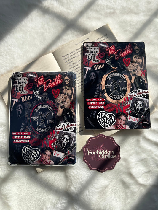 Spooky/Dark Romance Kindle Insert - Red/Black