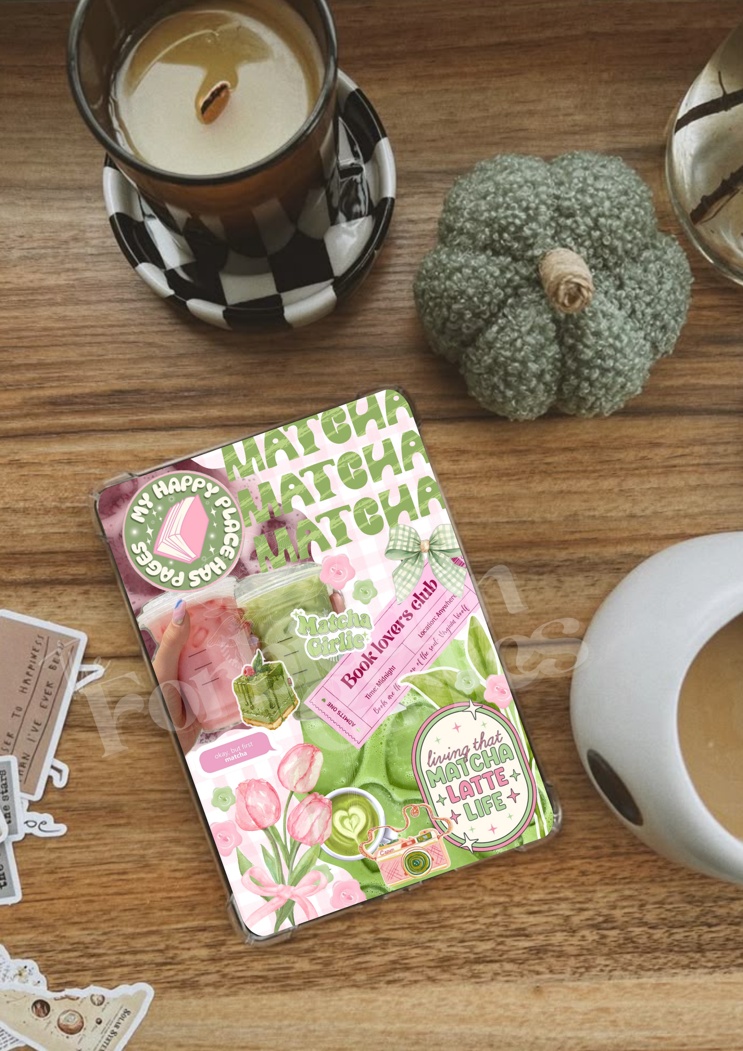 Matcha Girlie Kindle Insert
