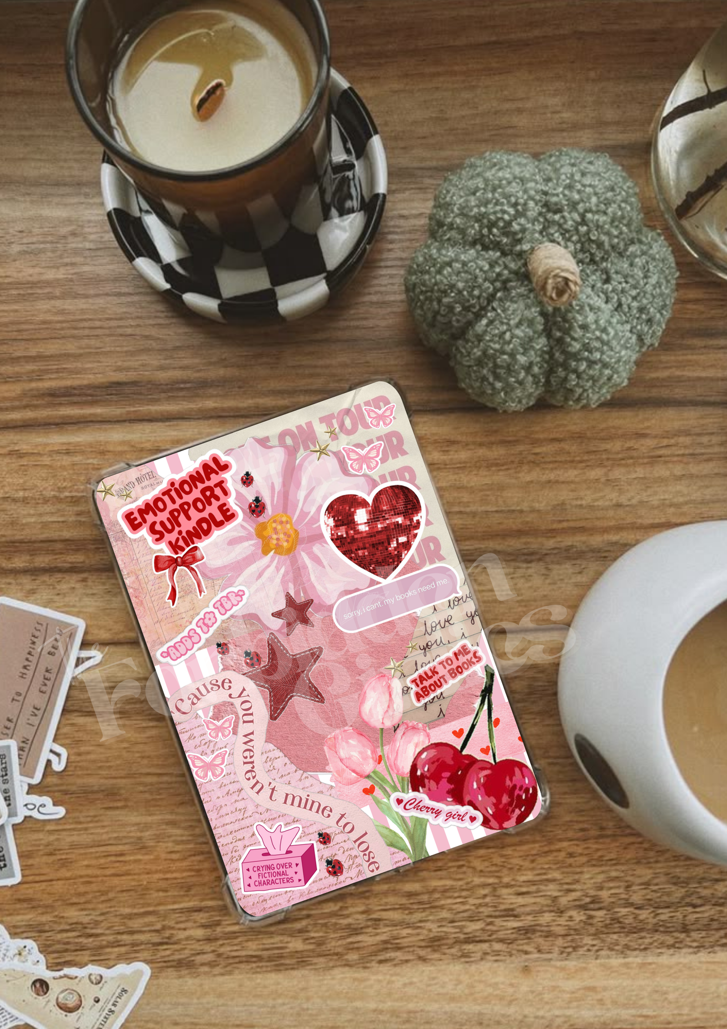 Pink Emotional Support Kindle Insert