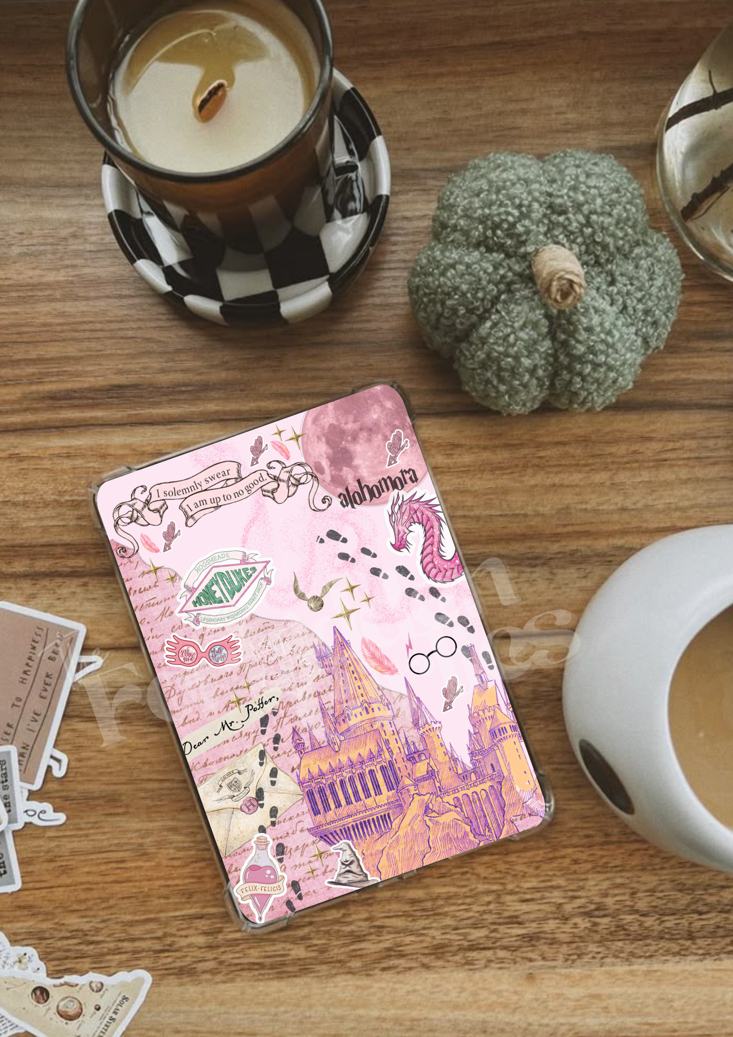 Pink Harry Potter Inspired Kindle Insert