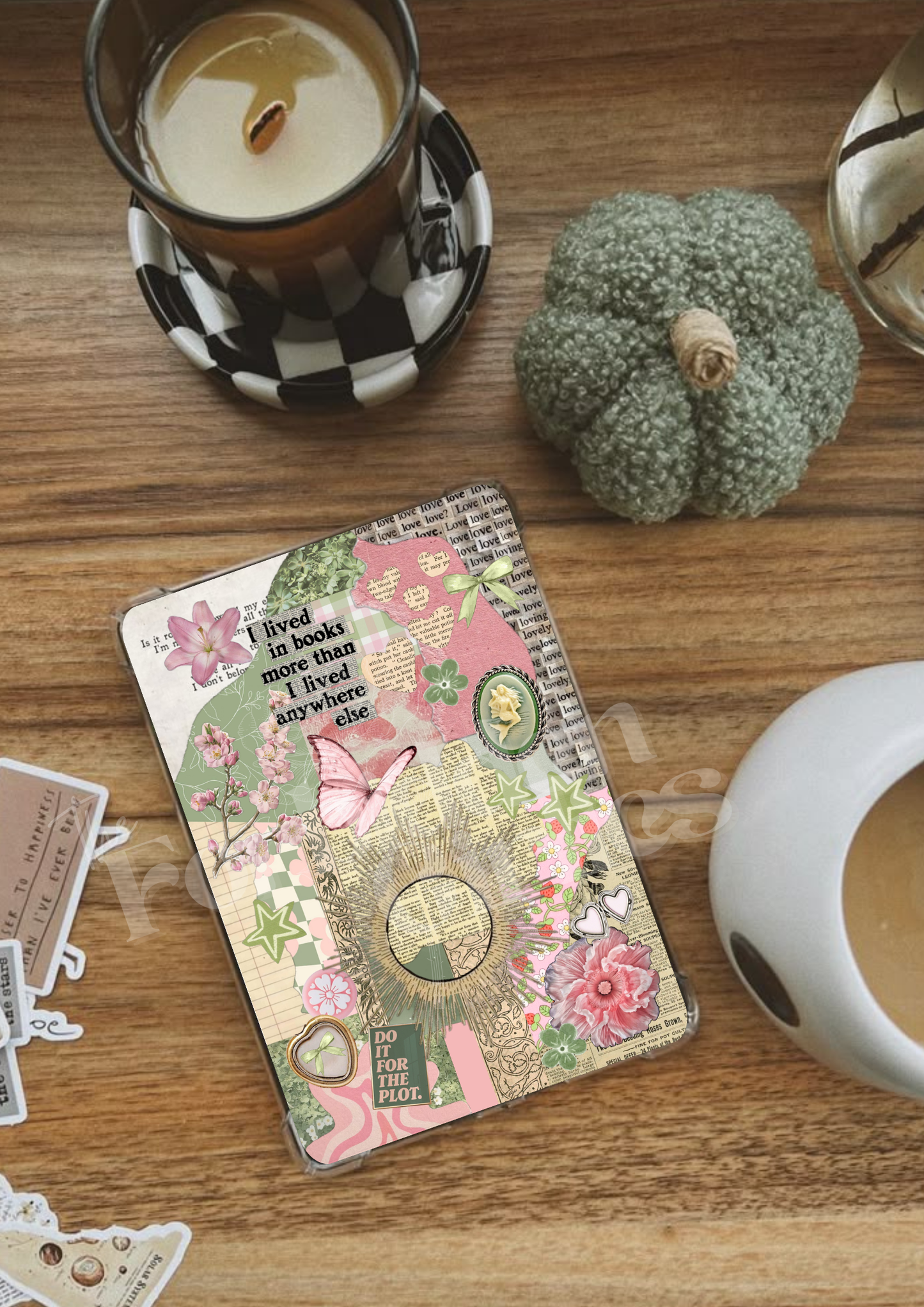 Pink & Green WhatLoisReads Kindle Insert