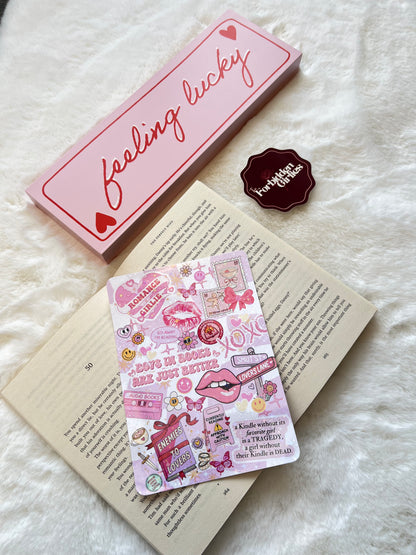 Pink Romance Girlie Kindle Insert