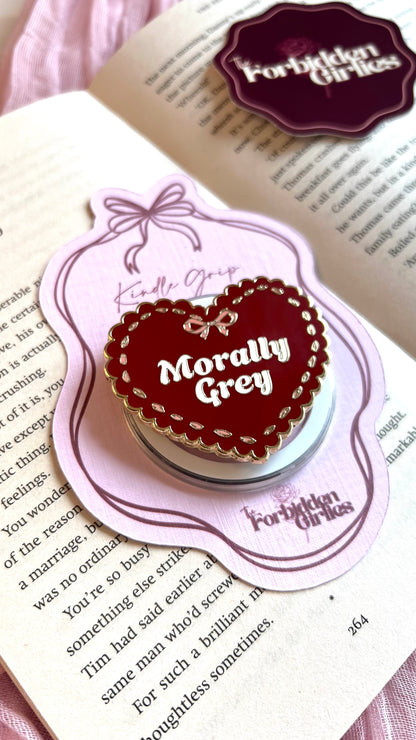 Morally Grey Heart Magnetic Kindle Grip