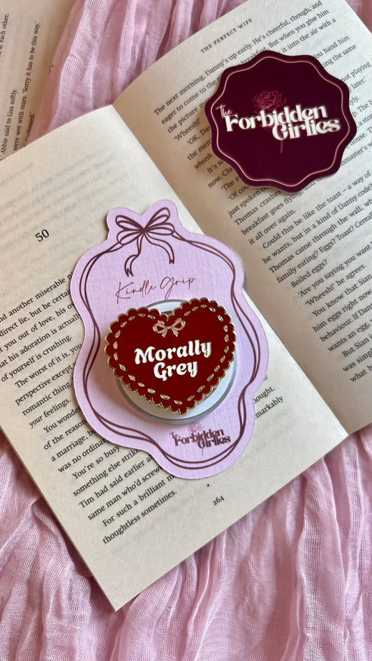 Morally Grey Heart Magnetic Kindle Grip
