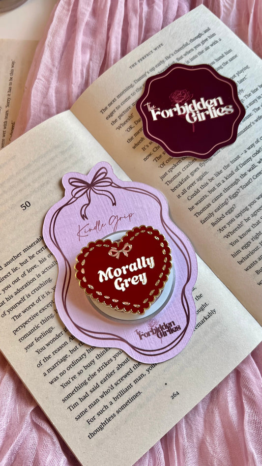 Morally Grey Heart Magnetic Kindle Grip