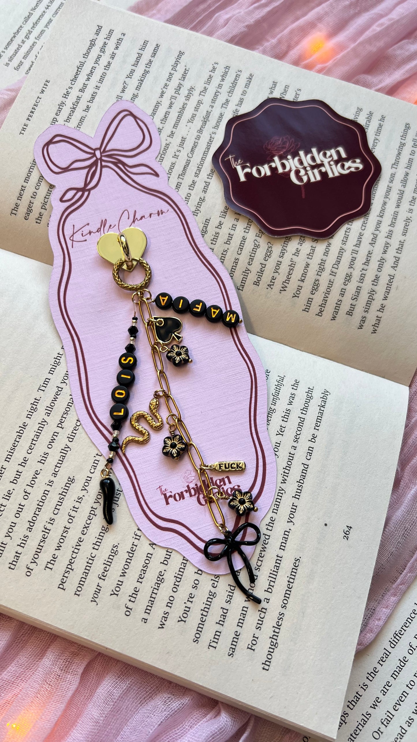 Sinfully Booked Kindle Charm