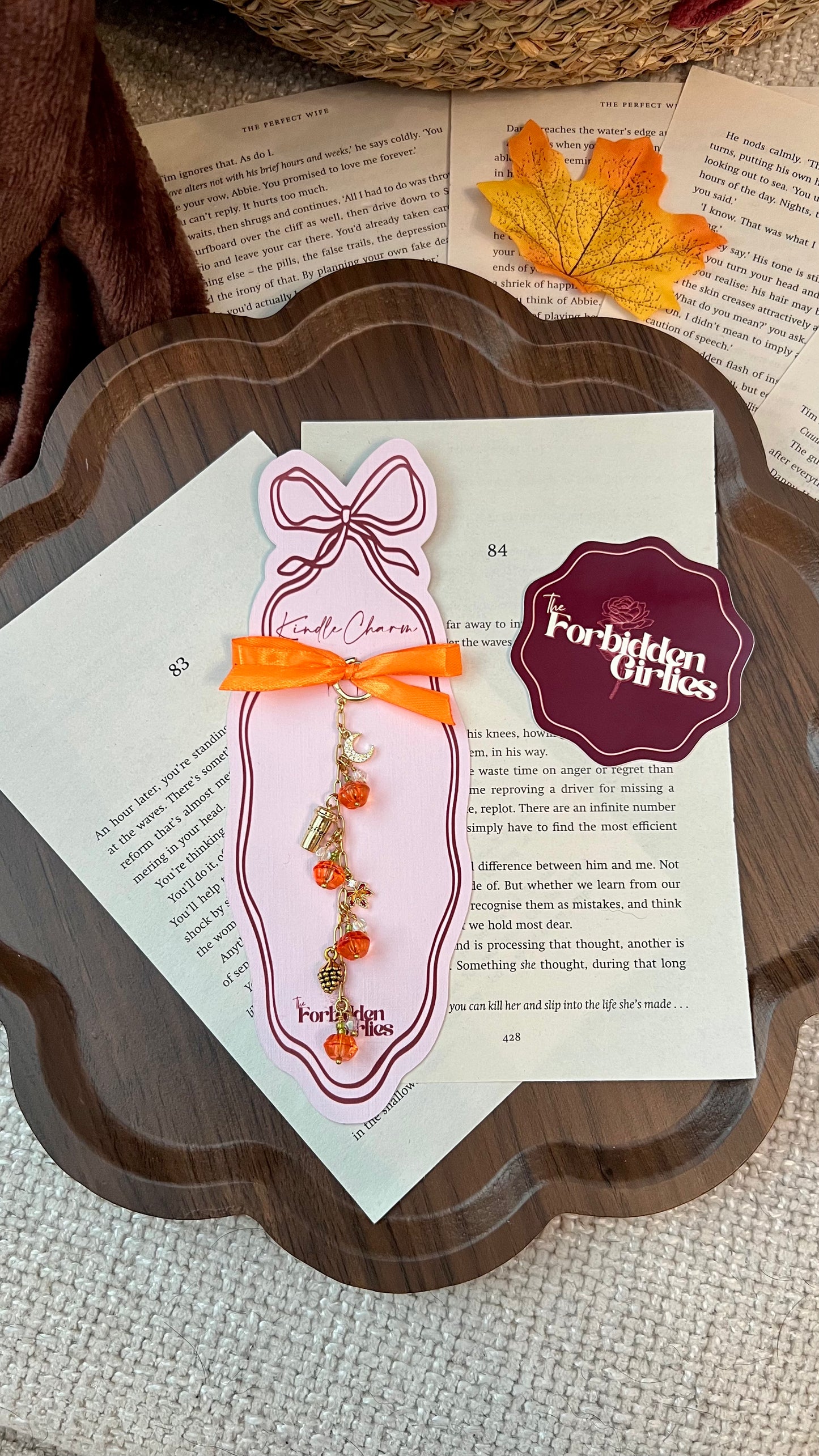 Cozy Reading Season Charm