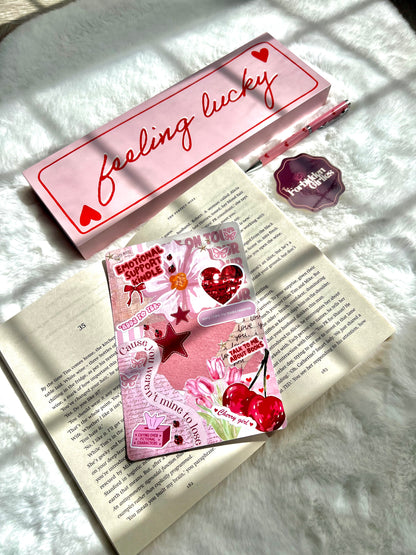 Pink Emotional Support Kindle Insert