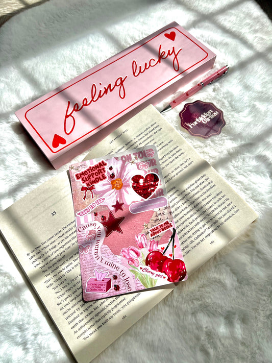 Pink Emotional Support Kindle Insert