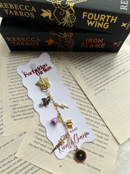 Fourth Wing Inspired Kindle Charm