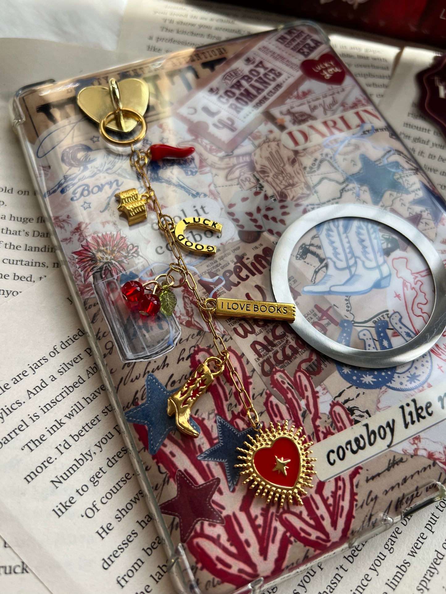 Red Romancy Kindle Charm