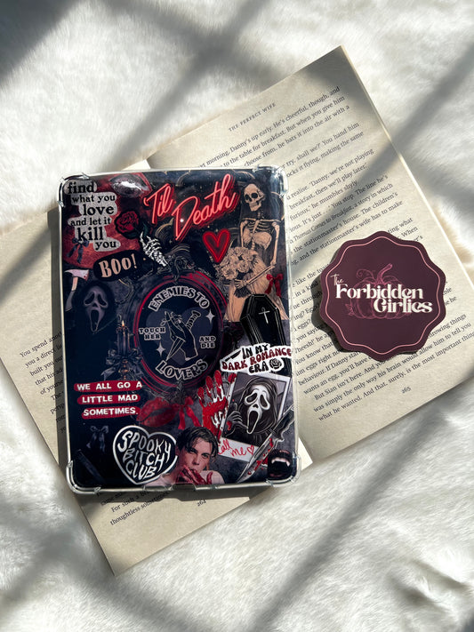 Spooky/Dark Romance Kindle Insert - Red/Black