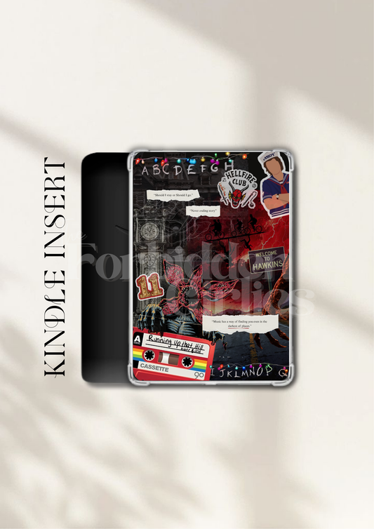 Stranger Things Inspired Kindle Insert